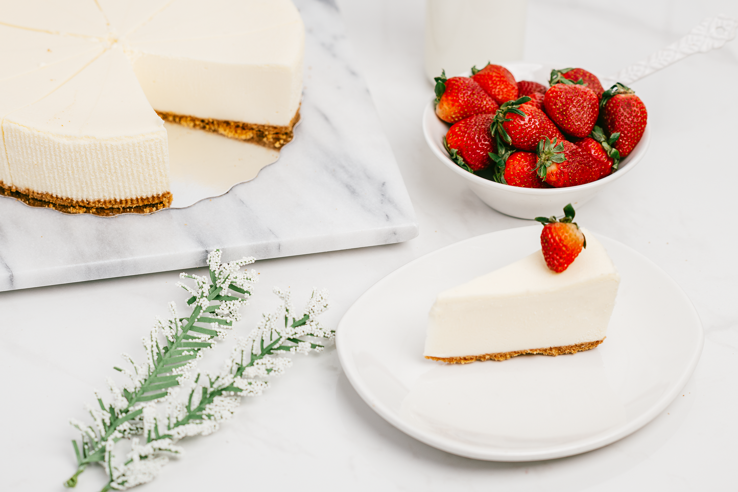 Gâteau rond au fromage New York