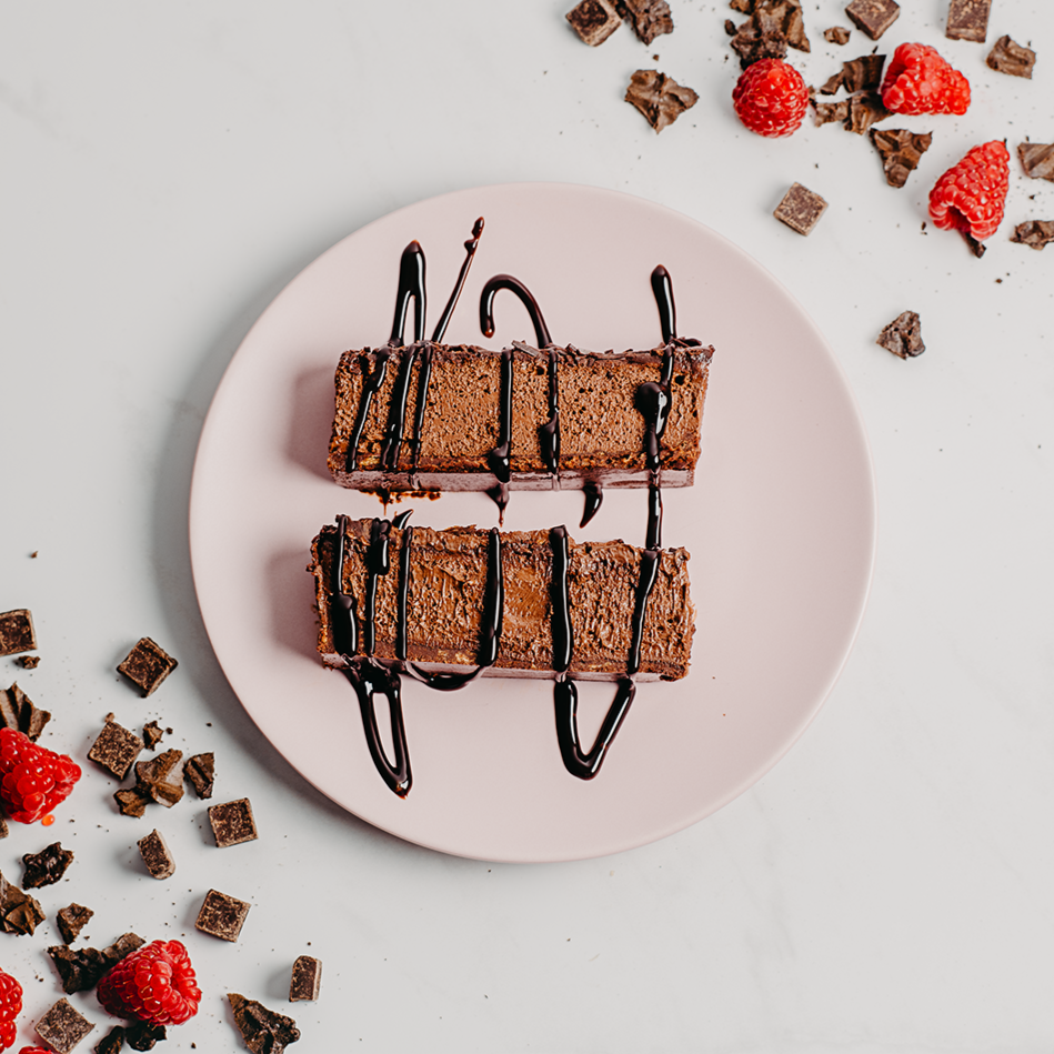 Velvety chocolate mousse crispy
