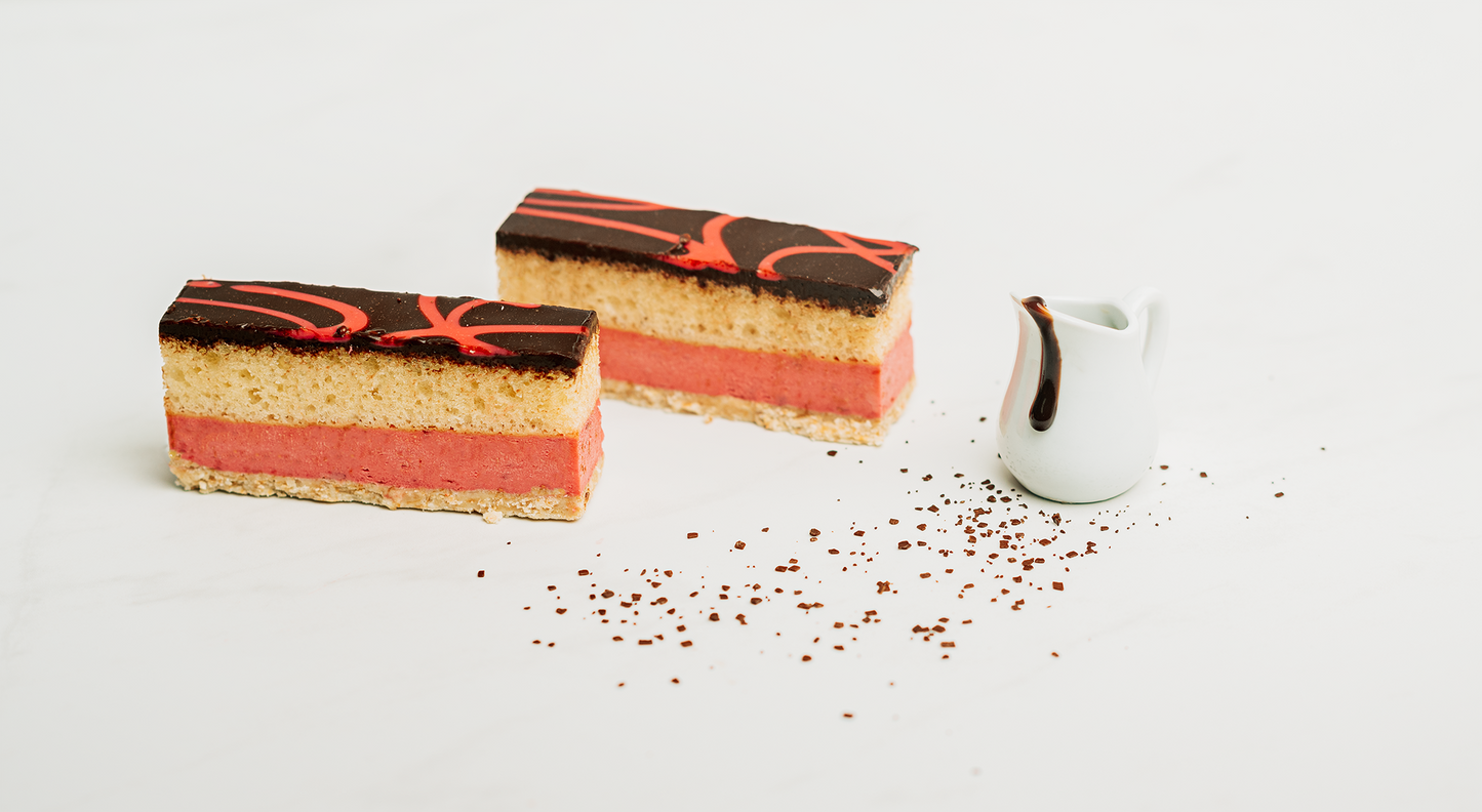 Croustillant passion-framboise