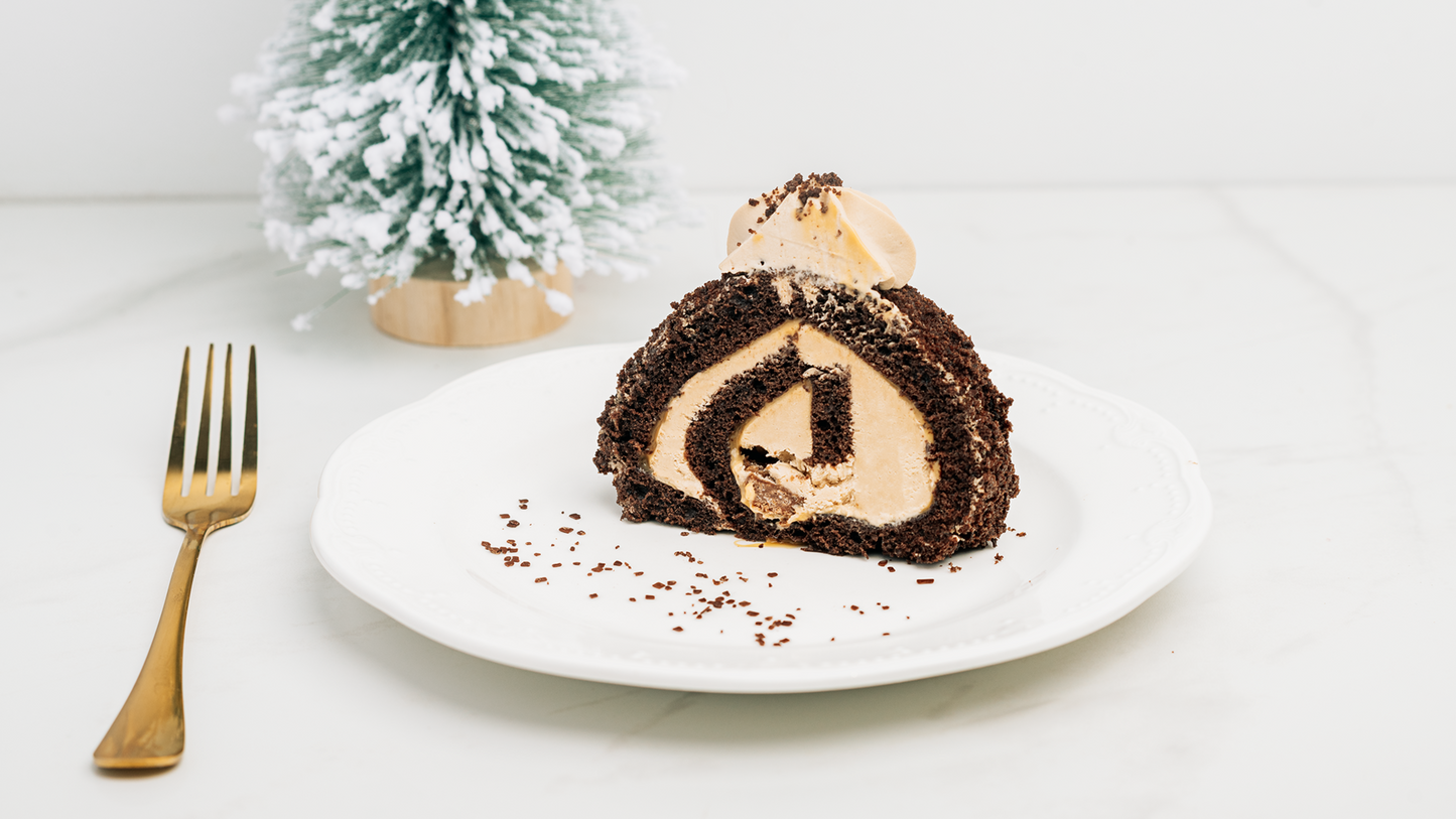 Bûche choco-caramel