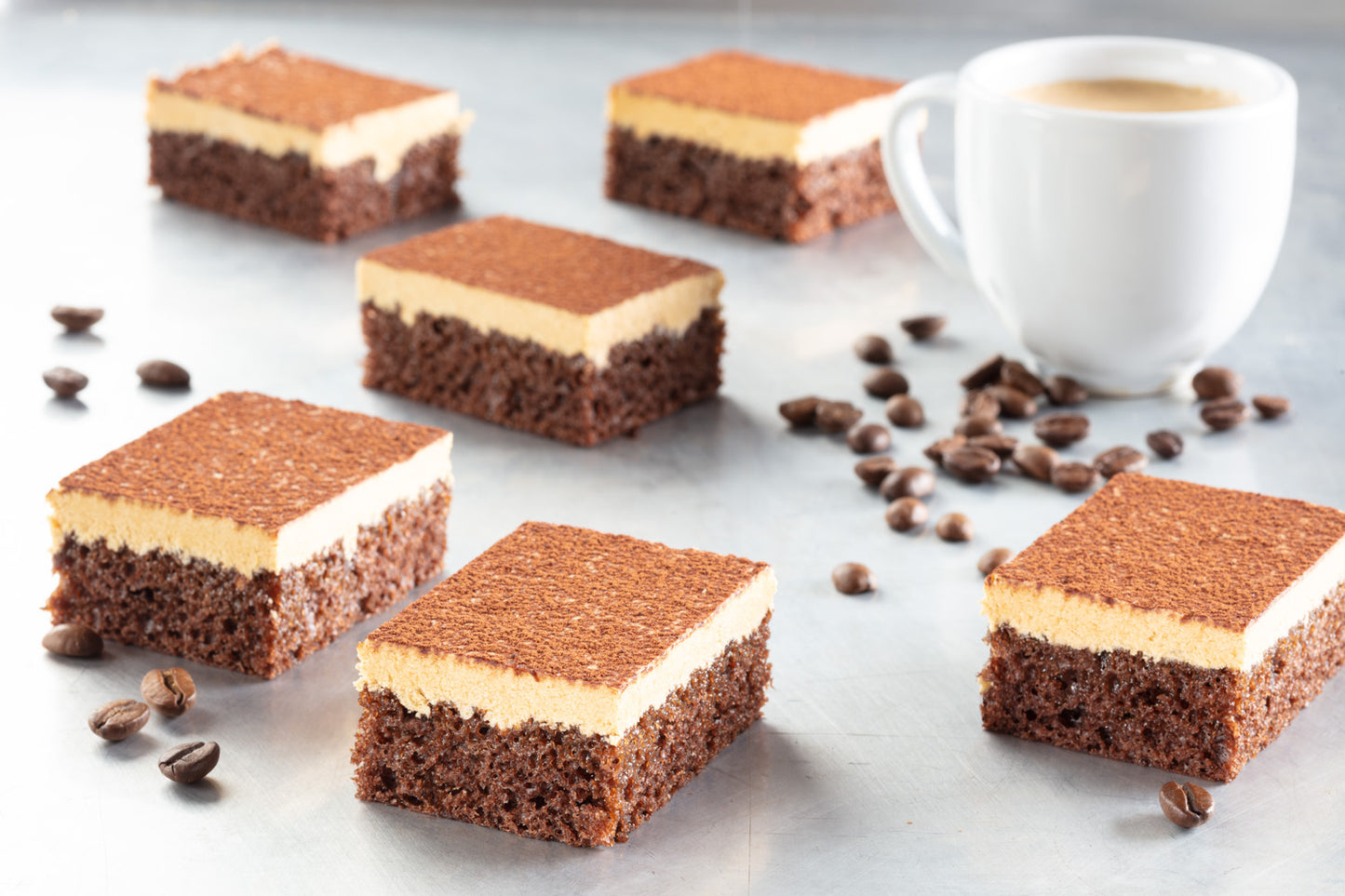 Pre-sliced coffee truffle