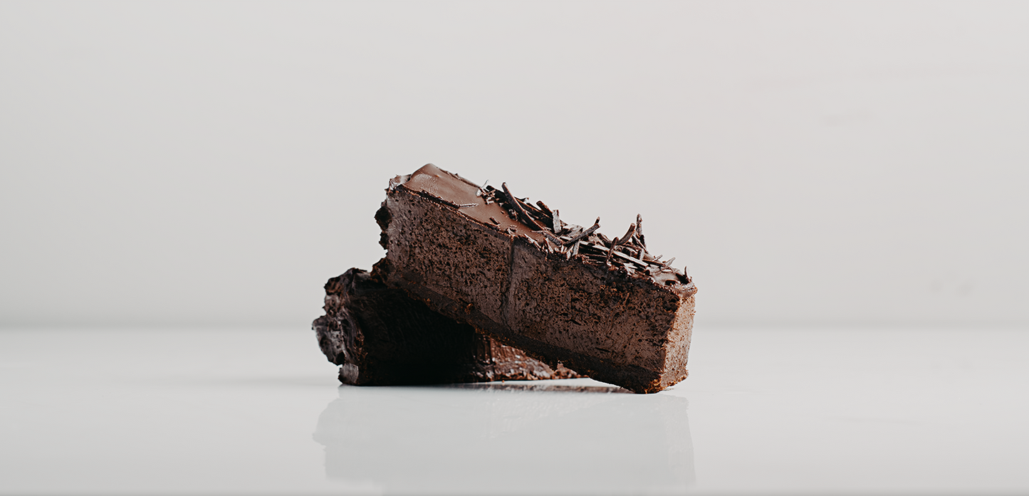 Velvety chocolate strip