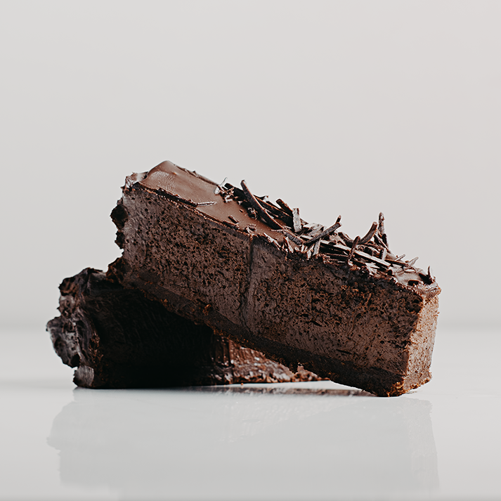 Velvety chocolate mousse crispy