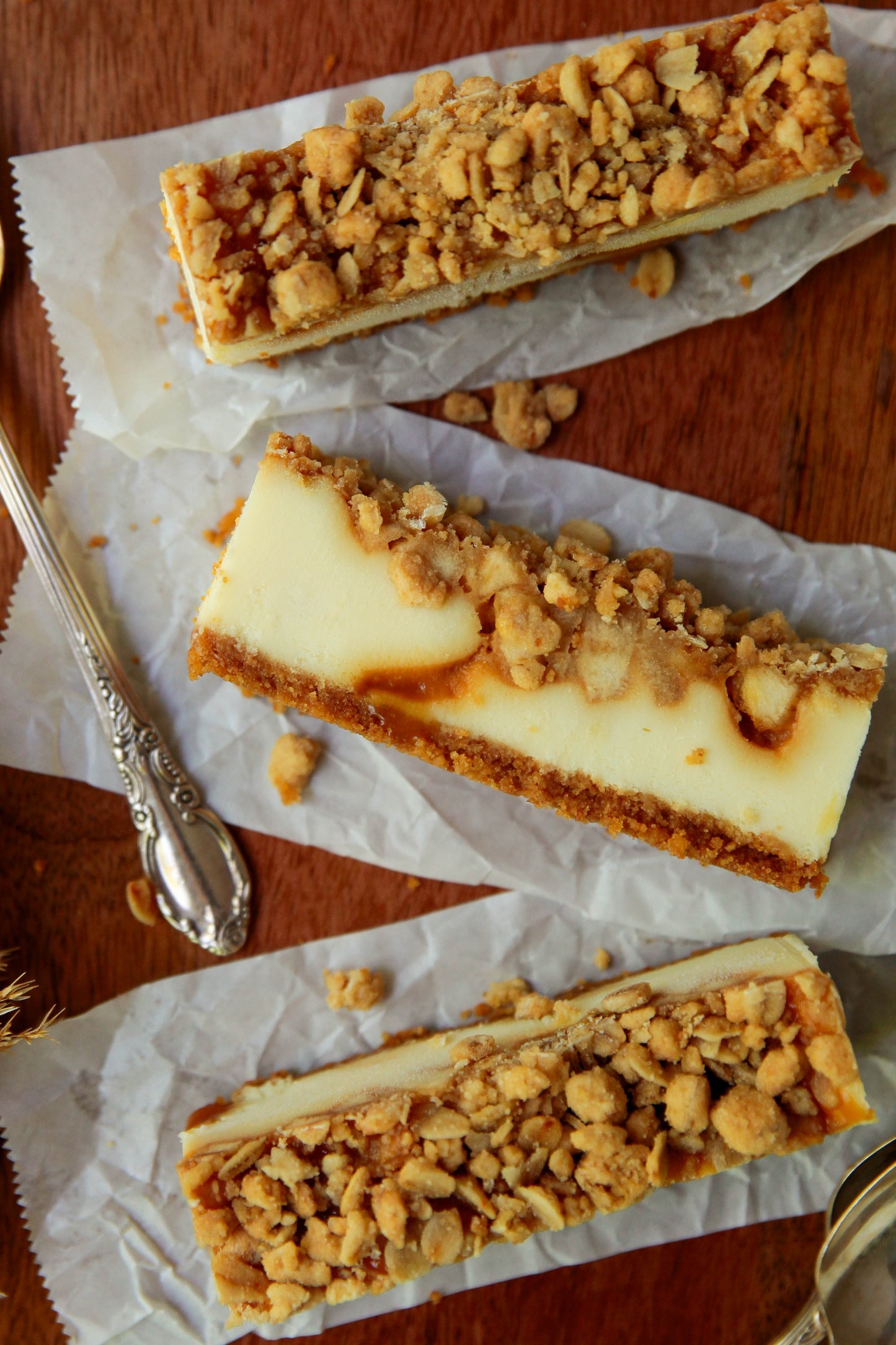 Gâteau au fromage pommes caramel