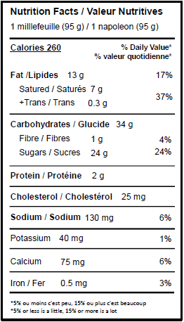 Mille-feuille traditionnel