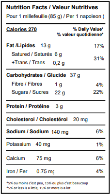 Mille-feuille traditionnel
