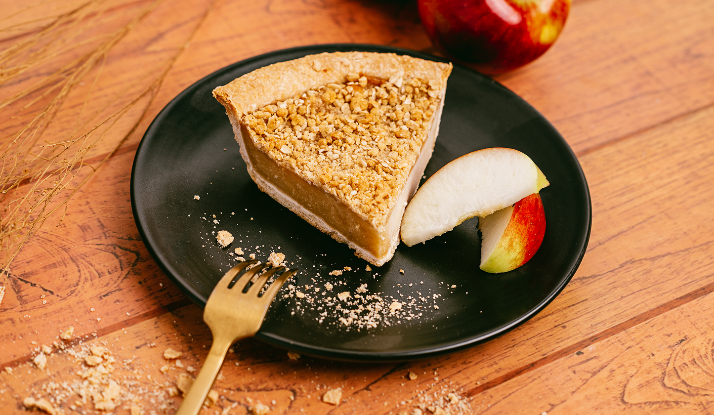 Apple and sugar cream pie 